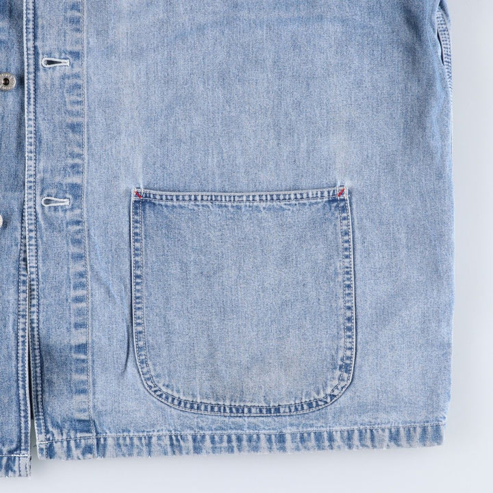 90'S GAP DENIM Old Gap Denim Coverall Men's Size Medium Vintage cotton blue type Vintage Second Hand