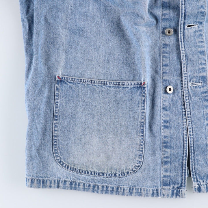 90'S GAP DENIM Old Gap Denim Coverall Men's Size Medium Vintage cotton blue type Vintage Second Hand