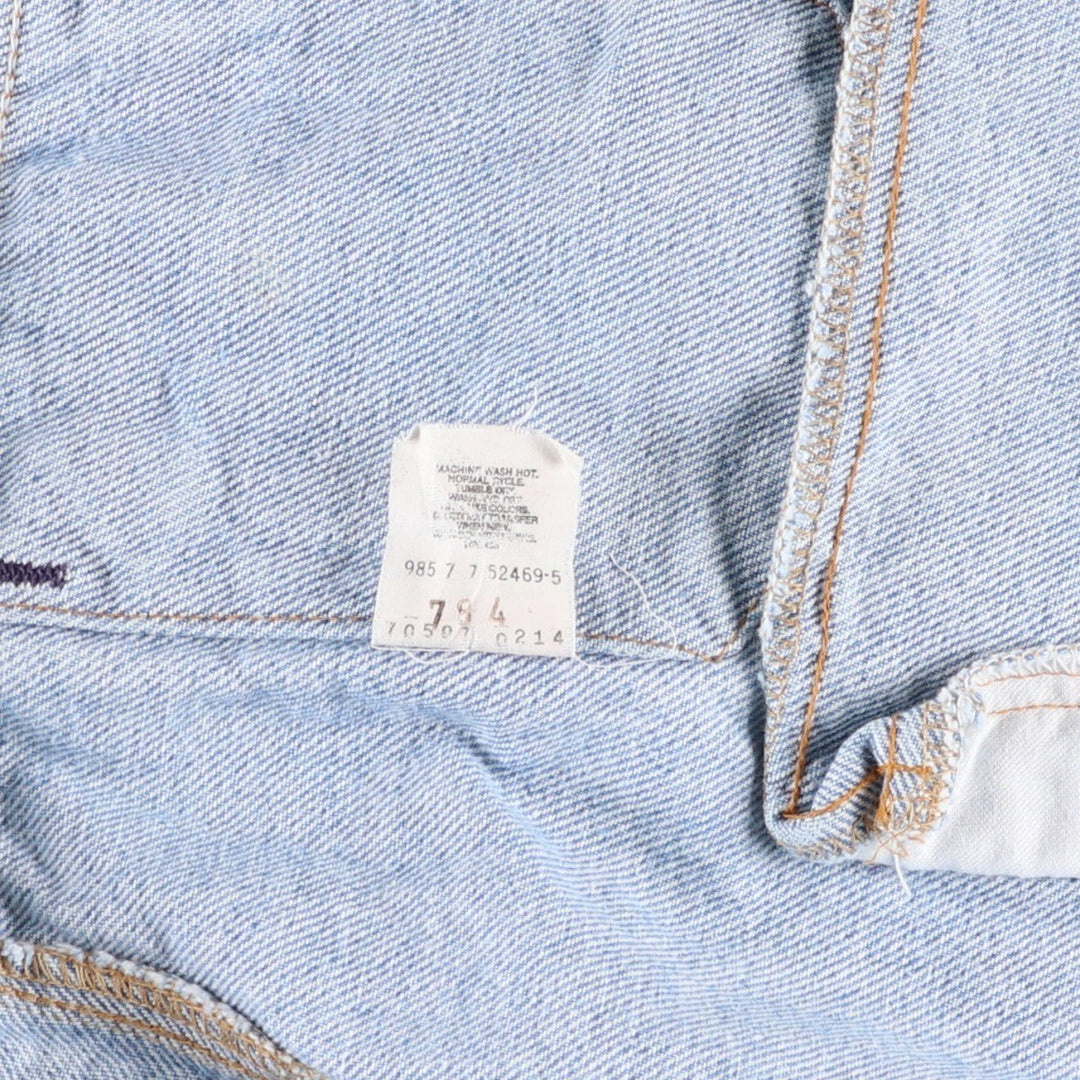 90'S Levi's 70507-0214 denim jacket, denim jacket, made in USA, men's size L, vintage cotton blue type Vintage Second Hand
