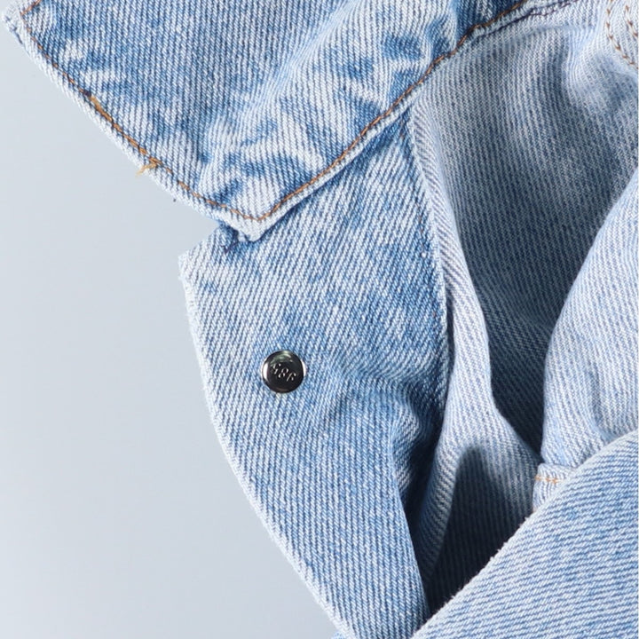 90'S Levi's 70507-0214 denim jacket, denim jacket, made in USA, men's size L, vintage cotton blue type Vintage Second Hand