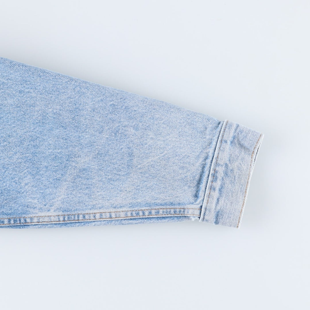 90'S Levi's 70507-0214 denim jacket, denim jacket, made in USA, men's size L, vintage cotton blue type Vintage Second Hand