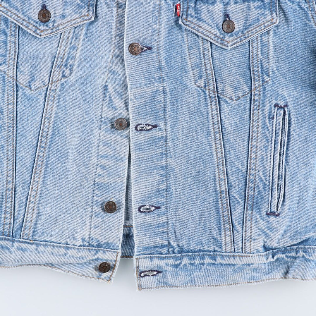 90'S Levi's 70507-0214 denim jacket, denim jacket, made in USA, men's size L, vintage cotton blue type Vintage Second Hand