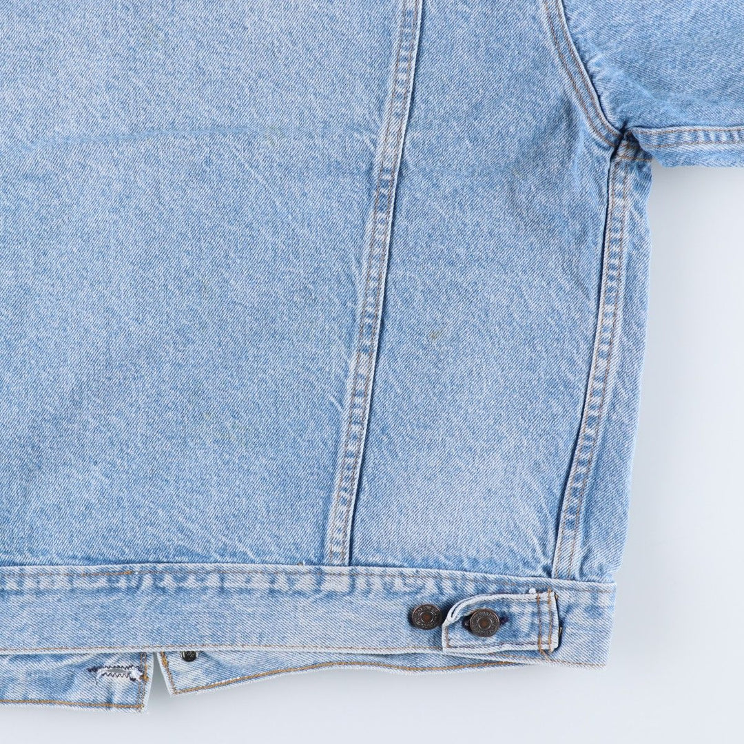 90'S Levi's 70507-0214 denim jacket, denim jacket, made in USA, men's size L, vintage cotton blue type Vintage Second Hand