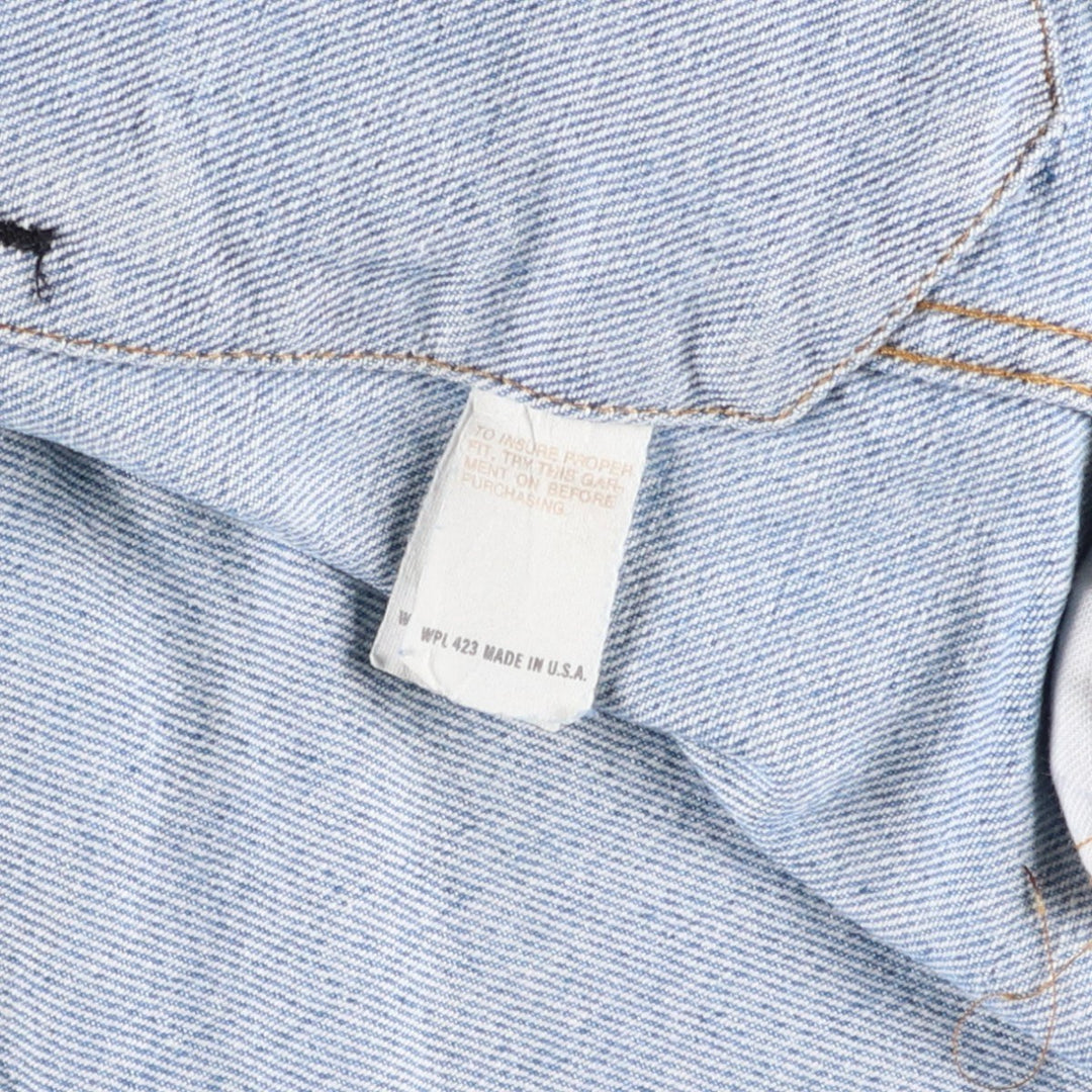 Vintage 1980'S Levi's 70506-0214 denim jacket, made in the USA, size L. cotton blue type Vintage Second Hand