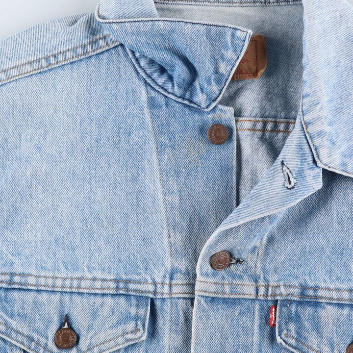 Vintage 1980'S Levi's 70506-0214 denim jacket, made in the USA, size L. cotton blue type Vintage Second Hand