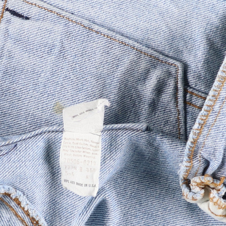 Vintage 1980'S Levi's 70506-0214 denim jacket, made in the USA, size L. cotton blue type Vintage Second Hand