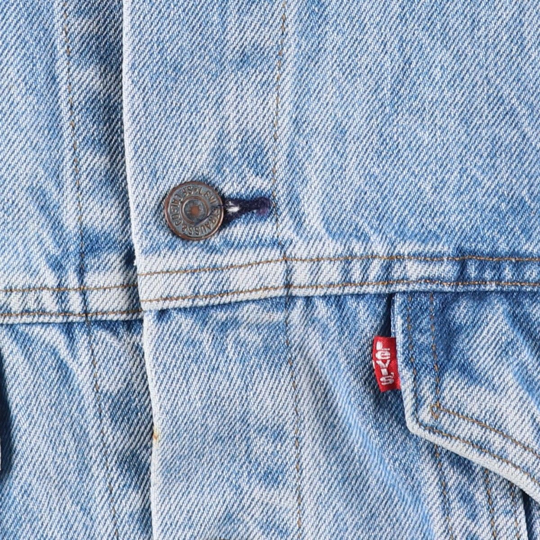 Vintage 1980'S Levi's 70506-0214 denim jacket, made in the USA, size L. cotton blue type Vintage Second Hand