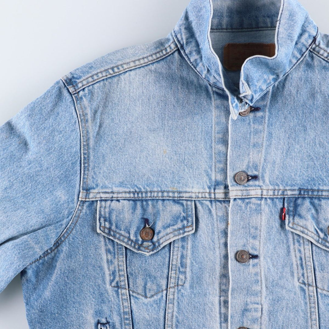Vintage 1980'S Levi's 70506-0214 denim jacket, made in the USA, size L. cotton blue type Vintage Second Hand