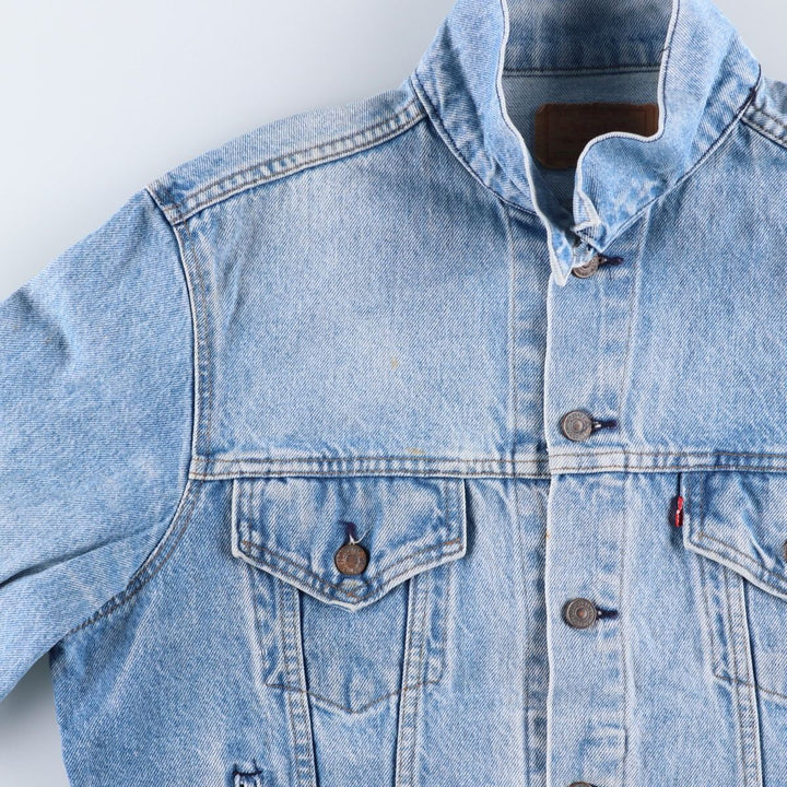 Vintage 1980'S Levi's 70506-0214 denim jacket, made in the USA, size L. cotton blue type Vintage Second Hand
