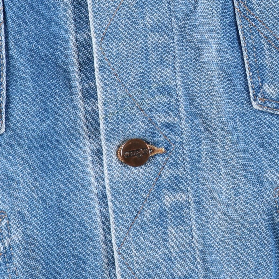 Vintage 70s-80'S Wrangler denim jacket, size M, men's cotton blue type Vintage Second Hand