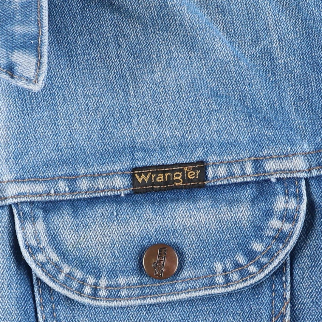 Vintage 70s-80'S Wrangler denim jacket, size M, men's cotton blue type Vintage Second Hand