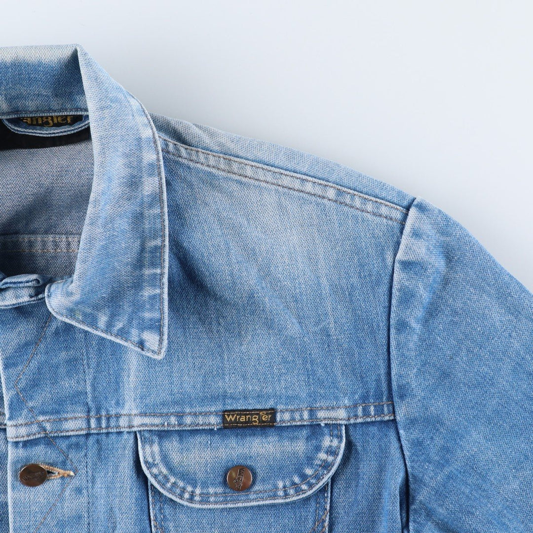 Vintage 70s-80'S Wrangler denim jacket, size M, men's cotton blue type Vintage Second Hand