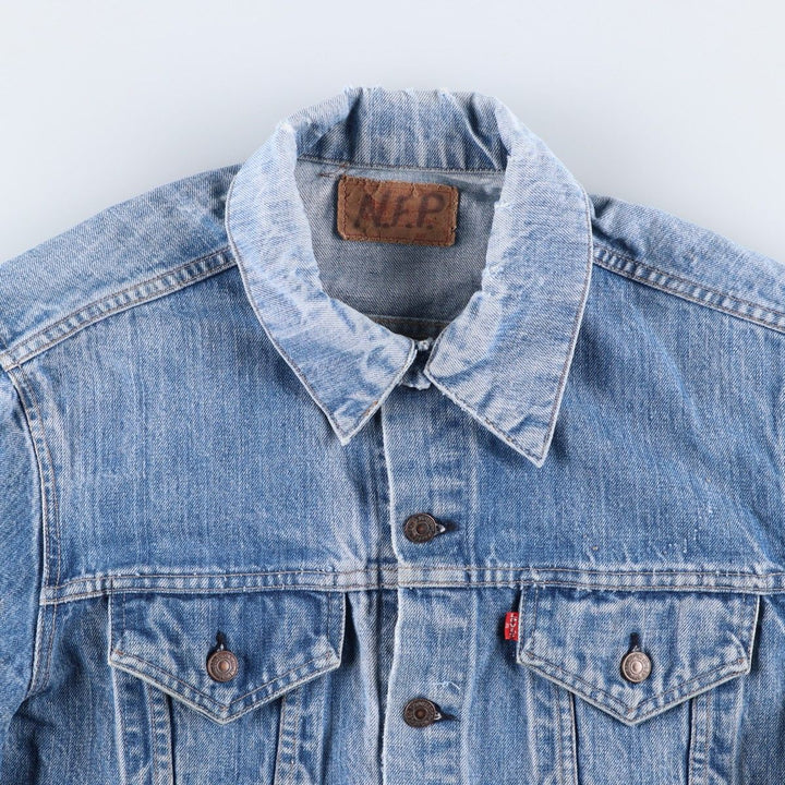Vintage 80s-90'S Levi's denim jacket, denim jacket, made in the USA, men's size L cotton blue type Vintage Second Hand