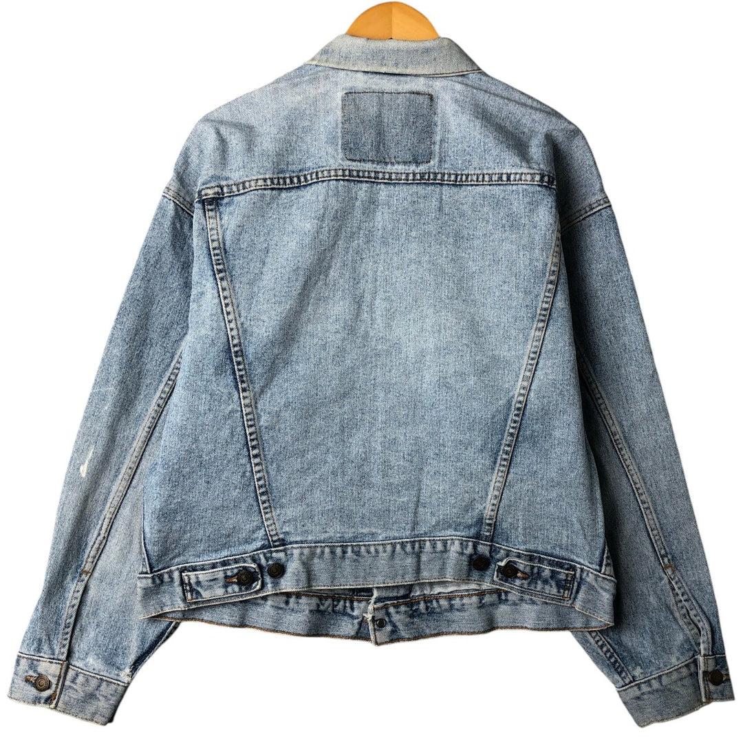 Vintage 1990'S Levi's 70598-4891 Large Patch Denim Jacket, Men's Size Medium unclear blue type Vintage Second Hand