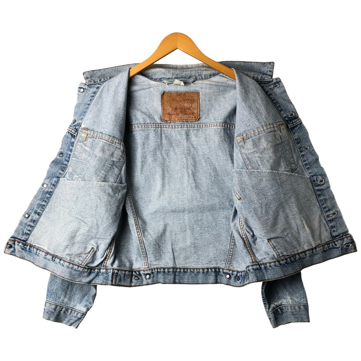 Vintage 1990'S Levi's 70598-4891 Large Patch Denim Jacket, Men's Size Medium unclear blue type Vintage Second Hand