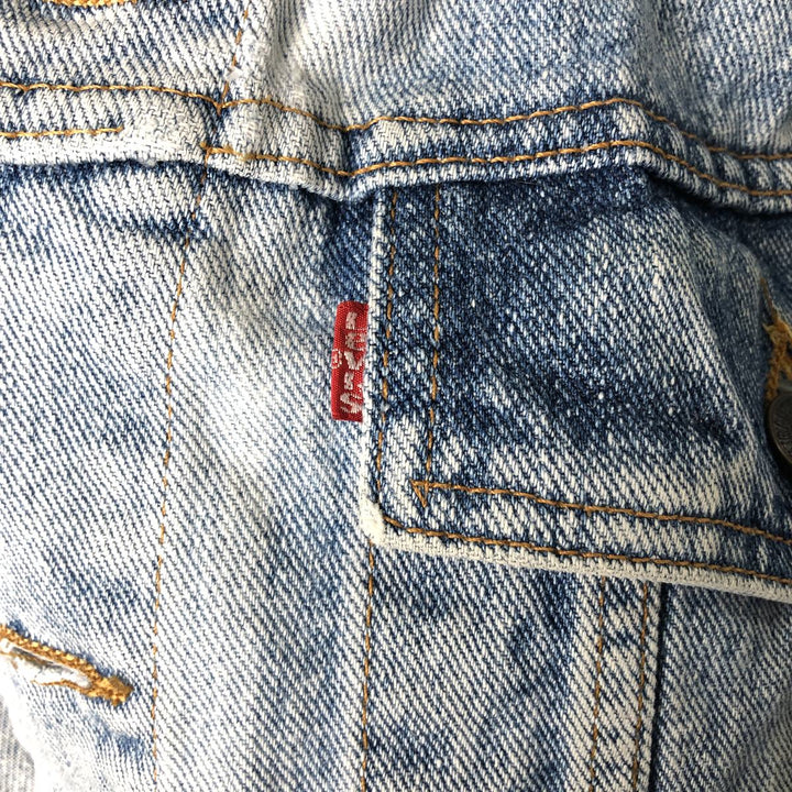 Vintage 1990'S Levi's 70598-4891 Large Patch Denim Jacket, Men's Size Medium unclear blue type Vintage Second Hand