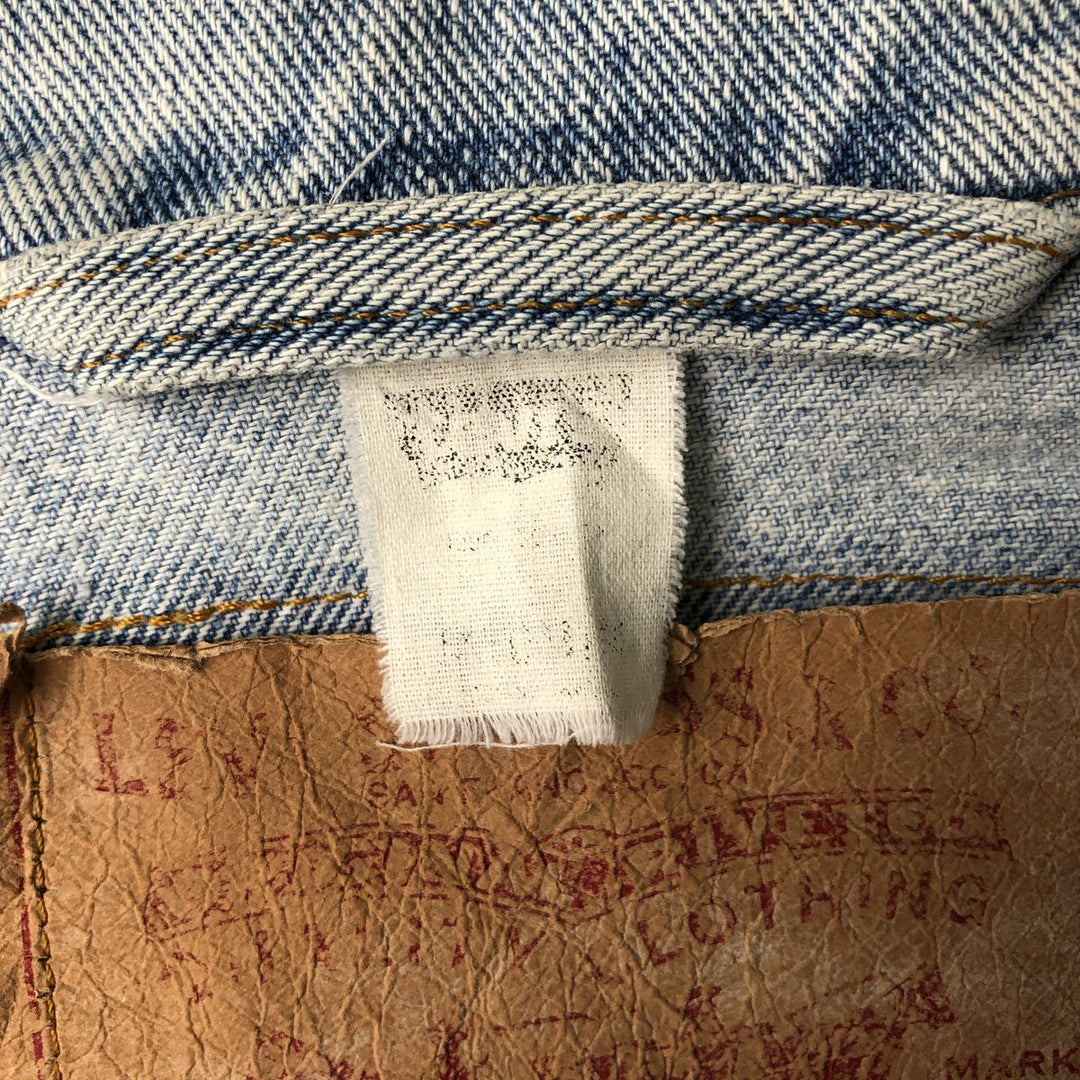 Vintage 1990'S Levi's 70598-4891 Large Patch Denim Jacket, Men's Size Medium unclear blue type Vintage Second Hand