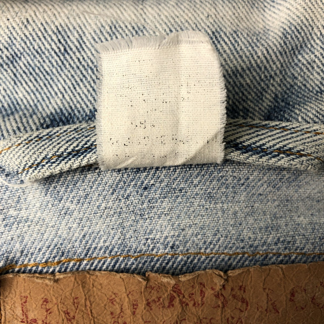 Vintage 1990'S Levi's 70598-4891 Large Patch Denim Jacket, Men's Size Medium unclear blue type Vintage Second Hand