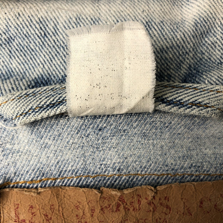 Vintage 1990'S Levi's 70598-4891 Large Patch Denim Jacket, Men's Size Medium unclear blue type Vintage Second Hand