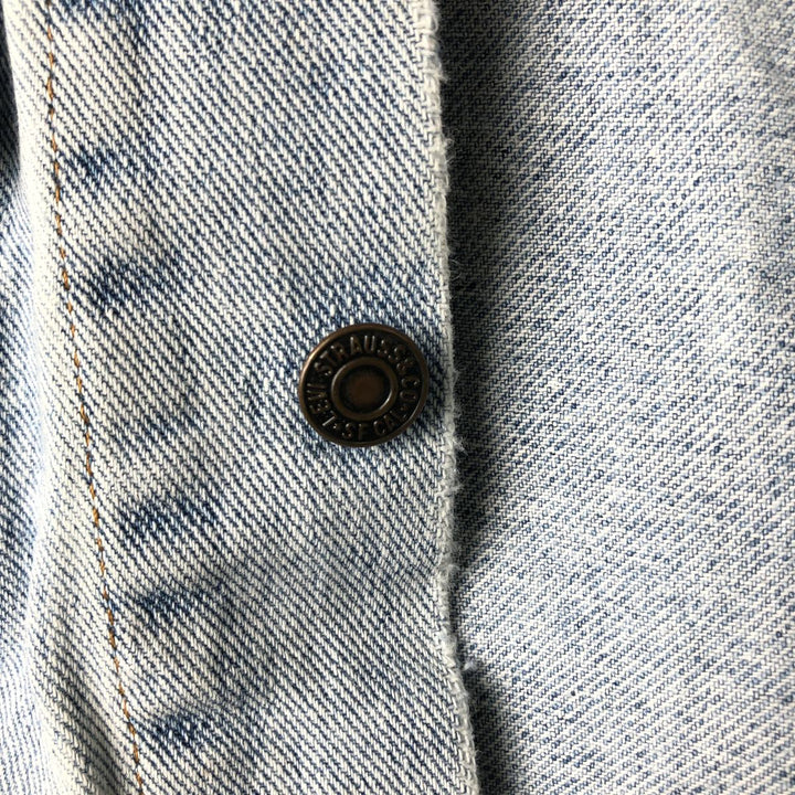 Vintage 1990'S Levi's 70598-4891 Large Patch Denim Jacket, Men's Size Medium unclear blue type Vintage Second Hand