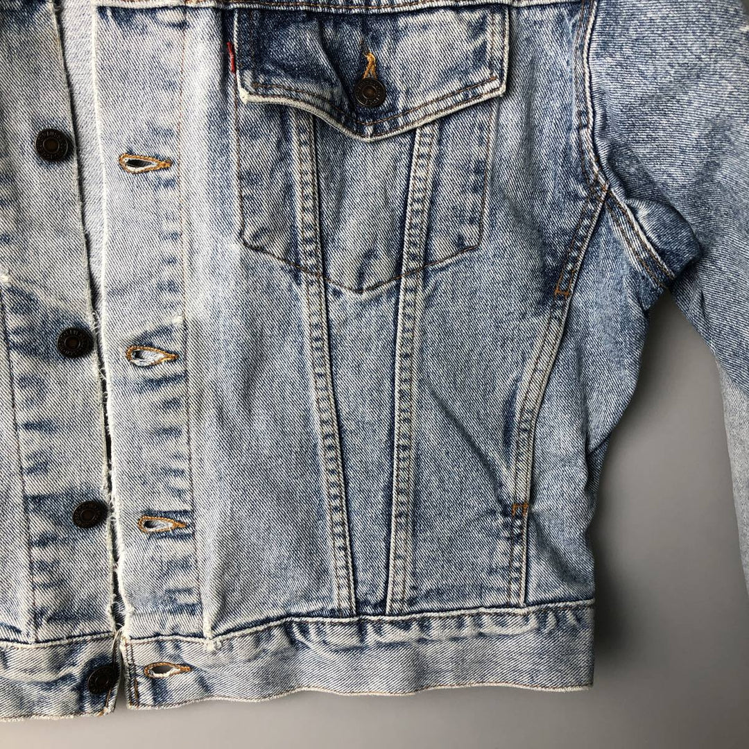 Vintage 1990'S Levi's 70598-4891 Large Patch Denim Jacket, Men's Size Medium unclear blue type Vintage Second Hand