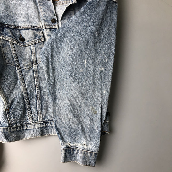 Vintage 1990'S Levi's 70598-4891 Large Patch Denim Jacket, Men's Size Medium unclear blue type Vintage Second Hand