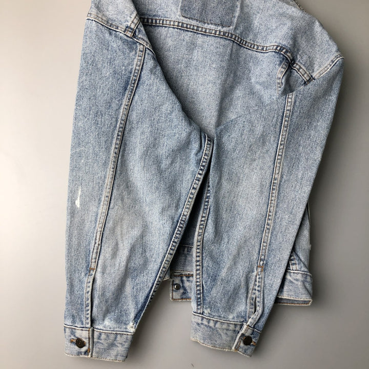 Vintage 1990'S Levi's 70598-4891 Large Patch Denim Jacket, Men's Size Medium unclear blue type Vintage Second Hand