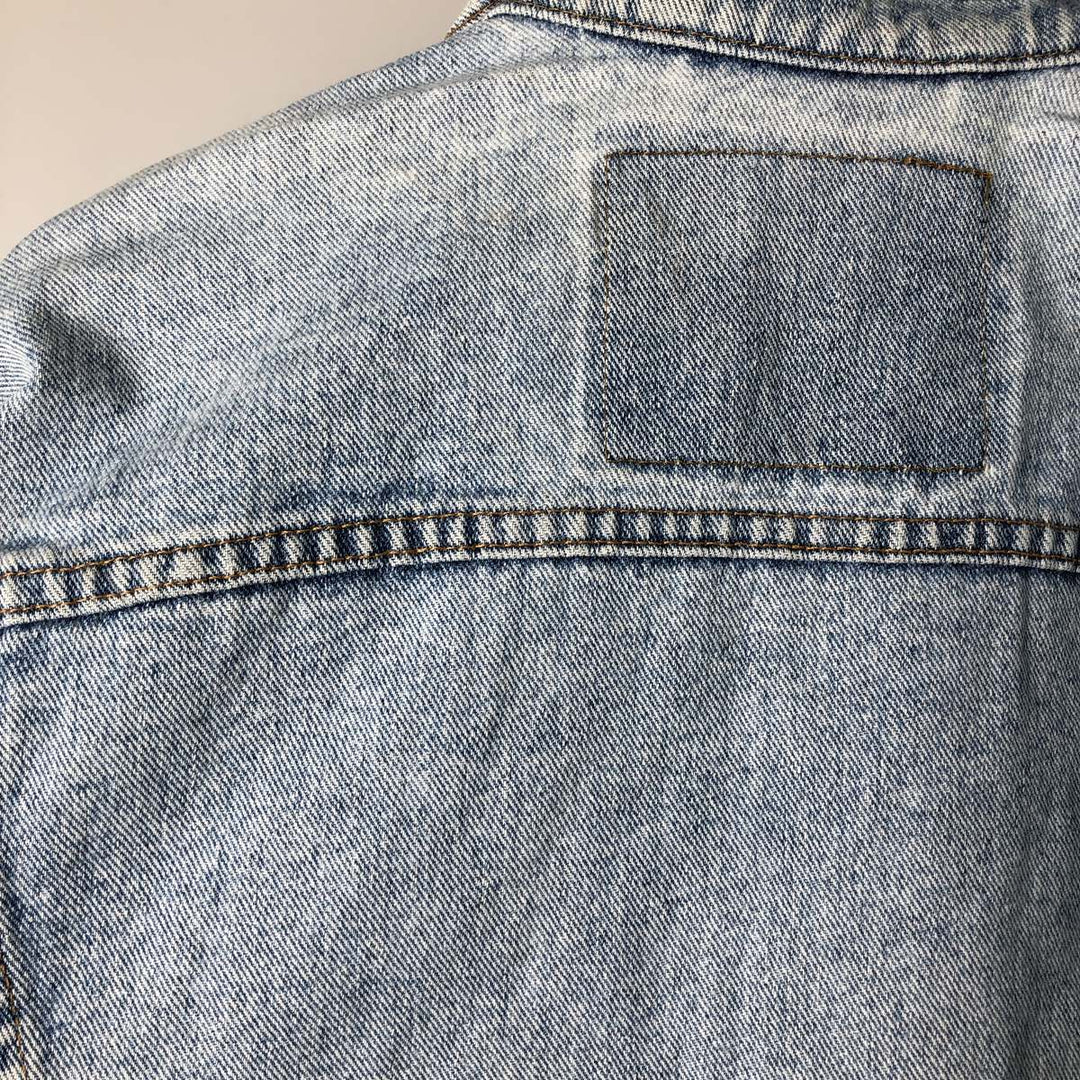 Vintage 1990'S Levi's 70598-4891 Large Patch Denim Jacket, Men's Size Medium unclear blue type Vintage Second Hand