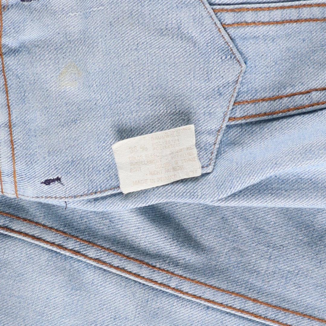 Vintage Levi's Euro Model Denim Jacket, Made in France, Men's Size Medium cotton blue type Vintage Second Hand