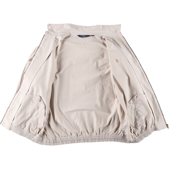 Ralph Lauren POLO by Ralph Lauren Swing Top Sports Jacket Made in Canada Men's L size cotton Beige type Vintage Second Hand
