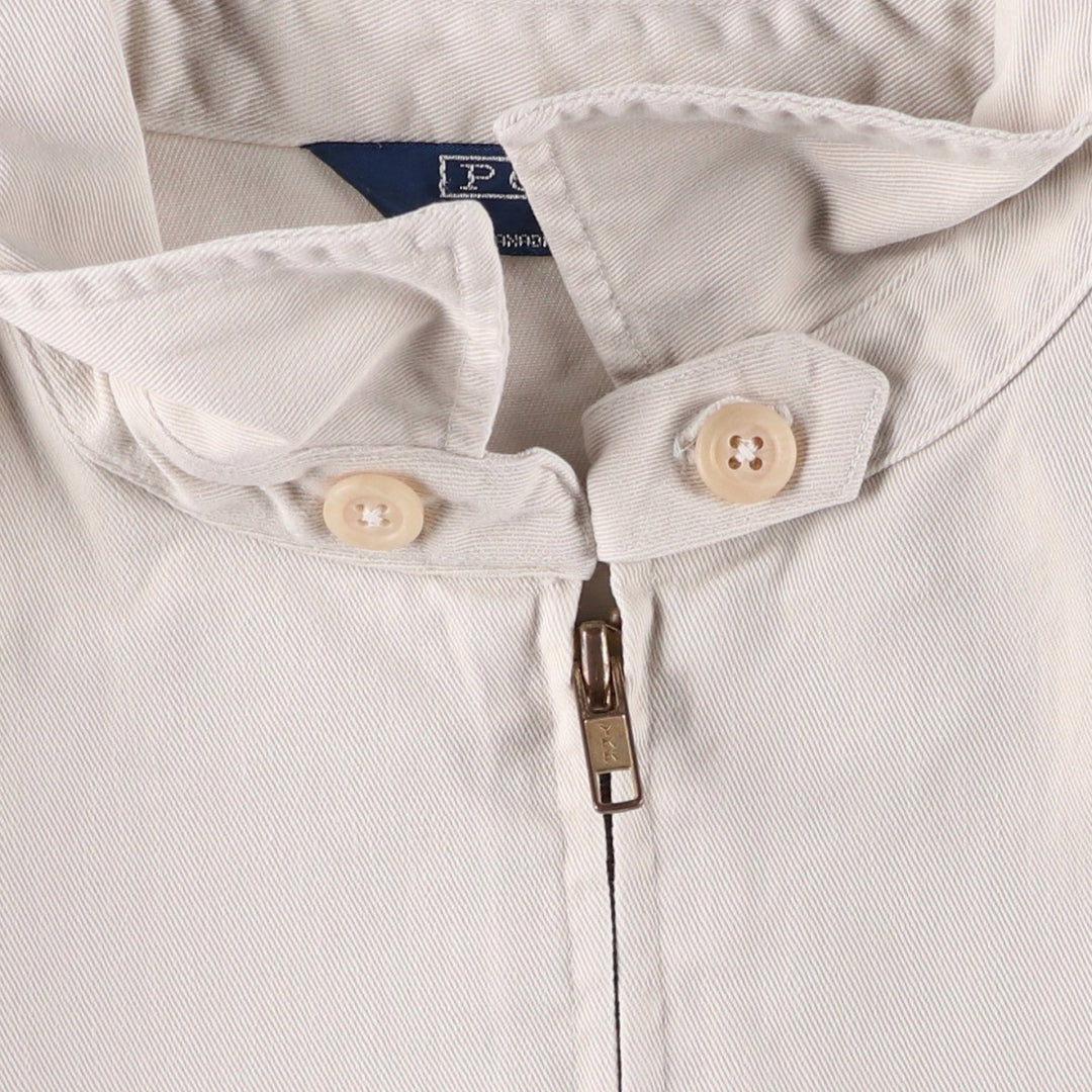 Ralph Lauren POLO by Ralph Lauren Swing Top Sports Jacket Made in Canada Men's L size cotton Beige type Vintage Second Hand