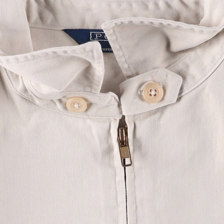 Ralph Lauren POLO by Ralph Lauren Swing Top Sports Jacket Made in Canada Men's L size cotton Beige type Vintage Second Hand