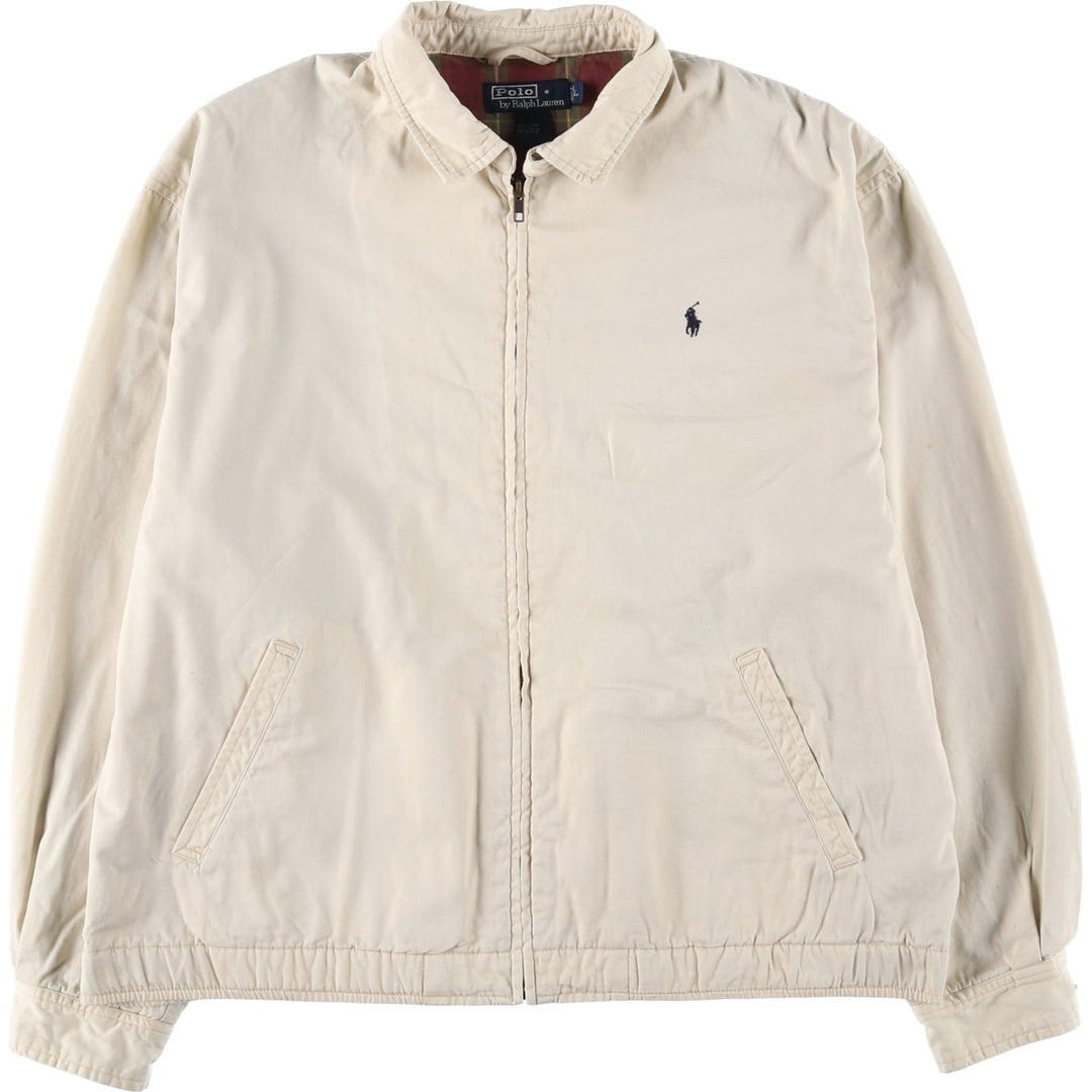 Ralph Lauren POLO by Ralph Lauren Swing Top Sports Jacket Men's L size cotton unbleached Vintage Second Hand