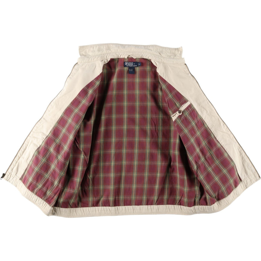 Ralph Lauren POLO by Ralph Lauren Swing Top Sports Jacket Men's L size cotton unbleached Vintage Second Hand