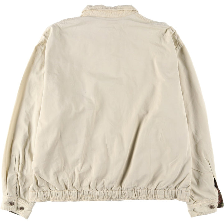 Ralph Lauren POLO by Ralph Lauren Swing Top Sports Jacket Men's L size cotton unbleached Vintage Second Hand