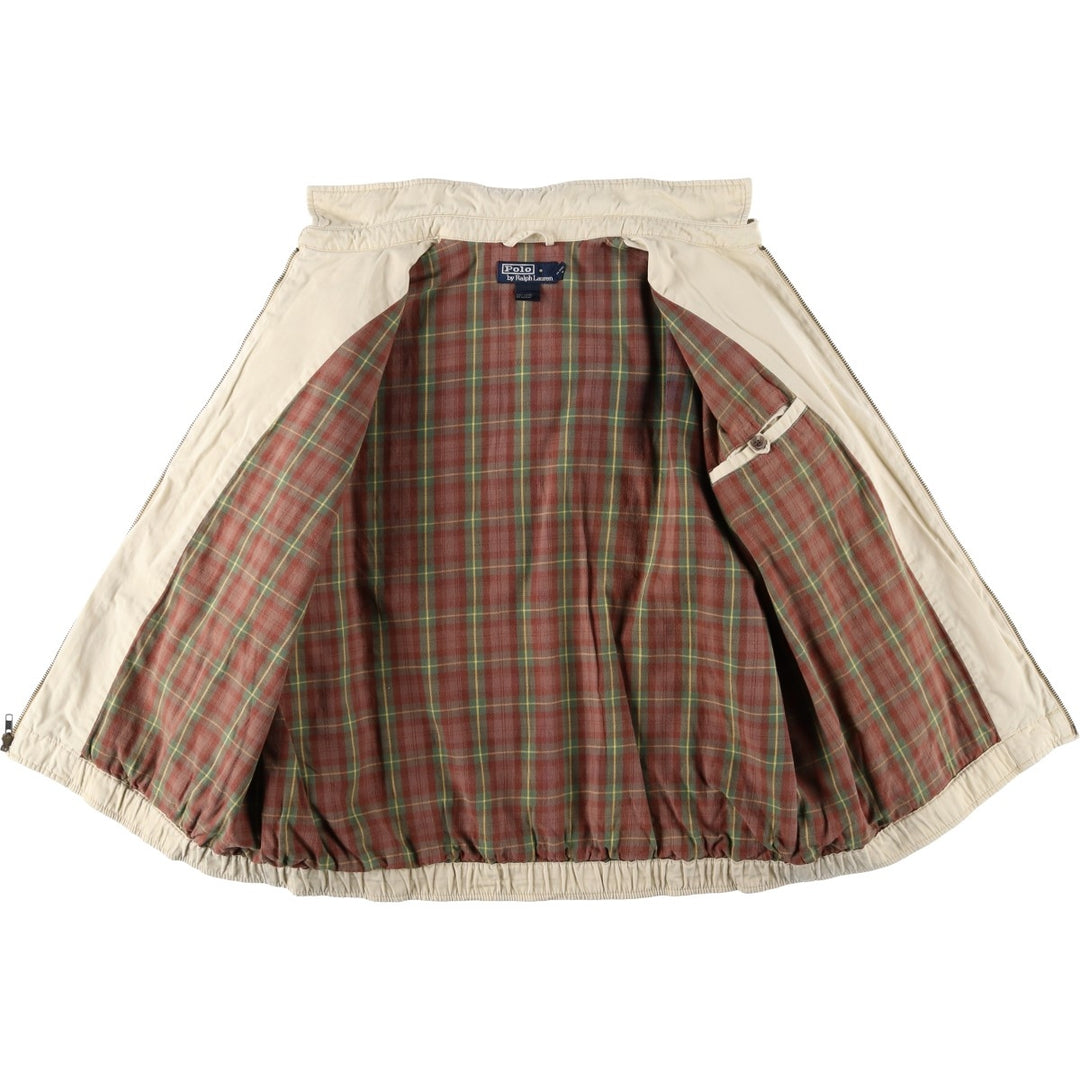 Ralph Lauren POLO by Ralph Lauren Swing Top Sports Jacket Men's L size cotton unbleached Vintage Second Hand