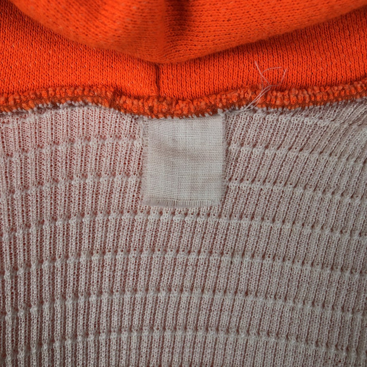 Sweat full-zip hoodie, men's size S unclear orange type Vintage Second Hand