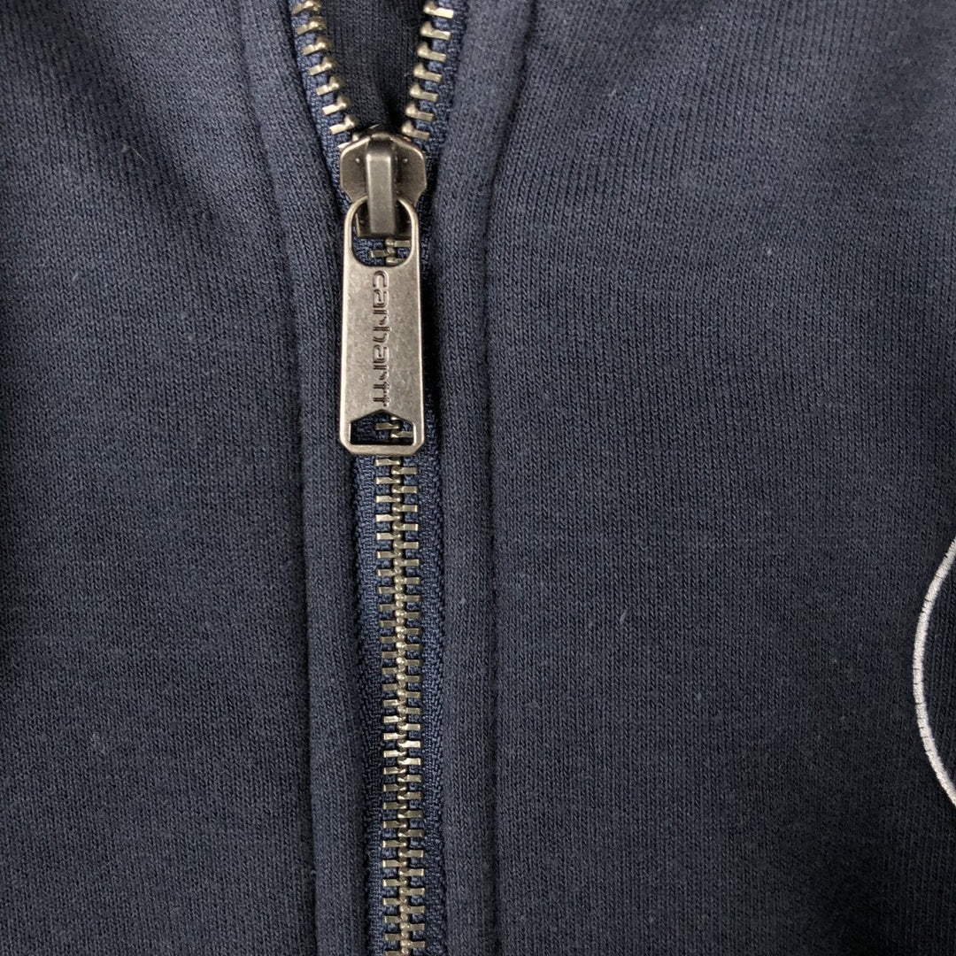 Carhartt Loose Fit Rain Defender Full-Zip Sweatshirt, Men's Size L cotton navy blue type Vintage Second Hand