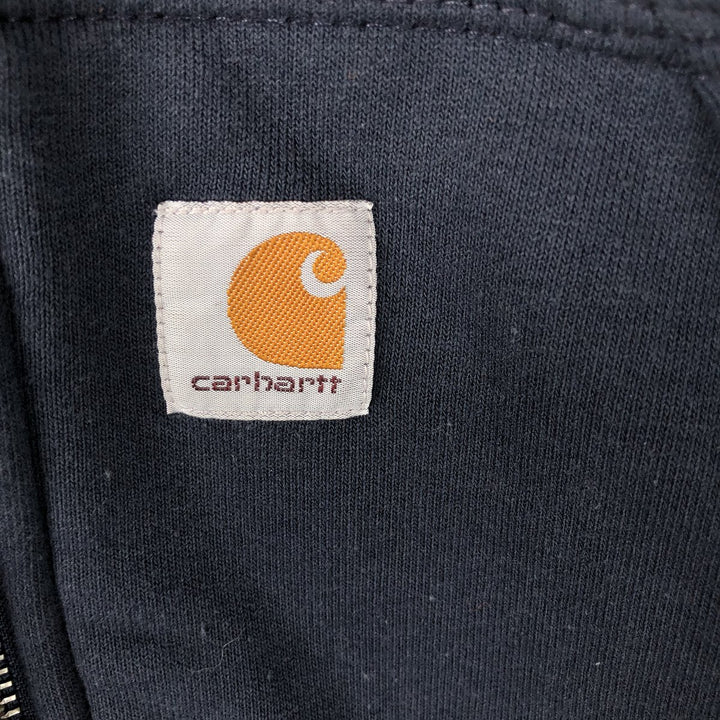 Carhartt Loose Fit Rain Defender Full-Zip Sweatshirt, Men's Size L cotton navy blue type Vintage Second Hand