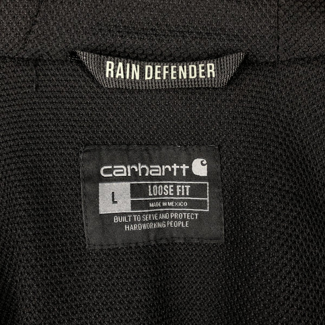 Carhartt Loose Fit Rain Defender Full-Zip Sweatshirt, Men's Size L cotton gray type Vintage Second Hand