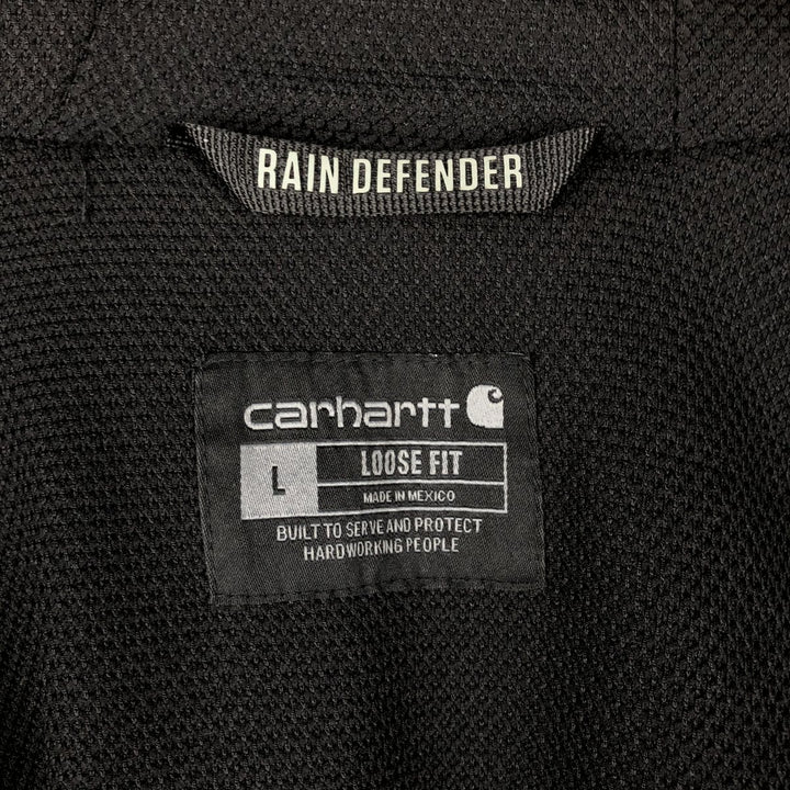 Carhartt Loose Fit Rain Defender Full-Zip Sweatshirt, Men's Size L cotton gray type Vintage Second Hand