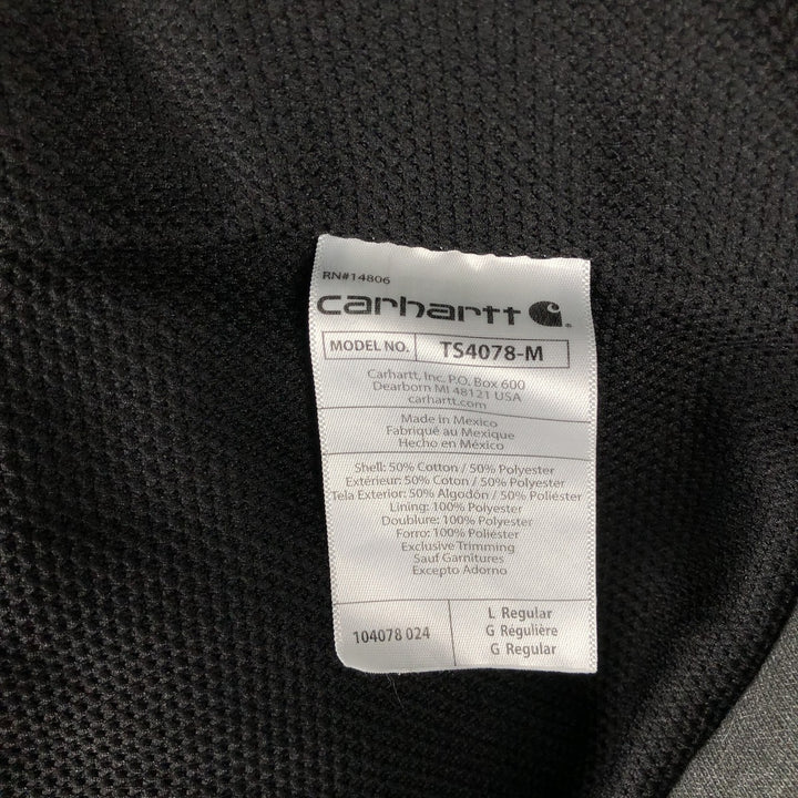 Carhartt Loose Fit Rain Defender Full-Zip Sweatshirt, Men's Size L cotton gray type Vintage Second Hand