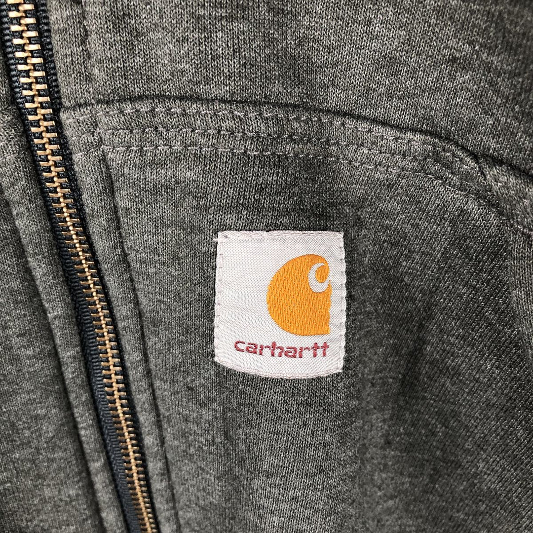 Carhartt Loose Fit Rain Defender Full-Zip Sweatshirt, Men's Size L cotton gray type Vintage Second Hand
