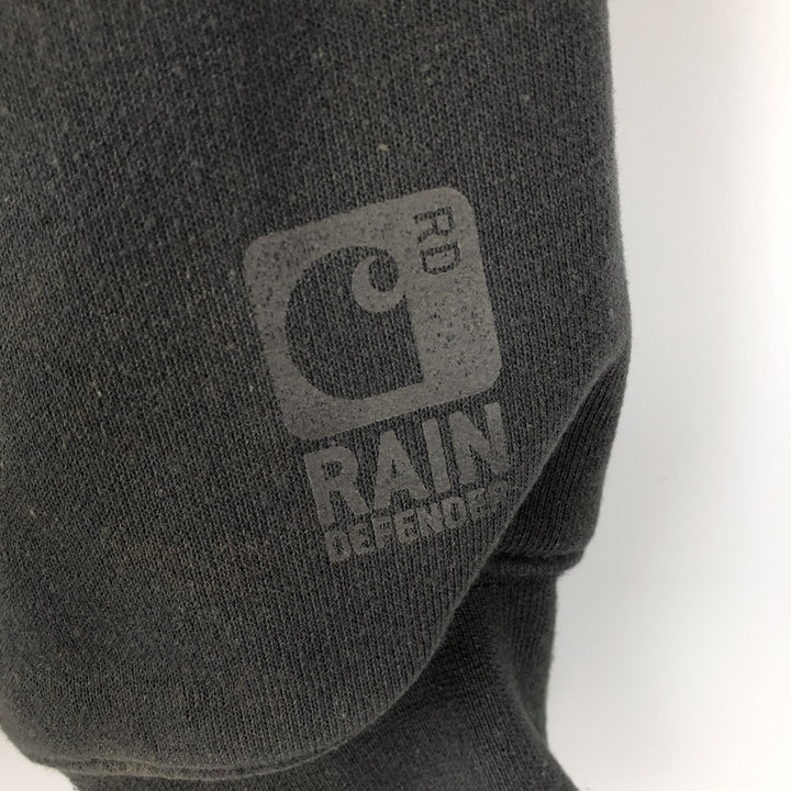 Carhartt RAIN DEFENDER Padded Full-Zip Sweatshirt, Men's Size M cotton Charcoal Vintage Second Hand