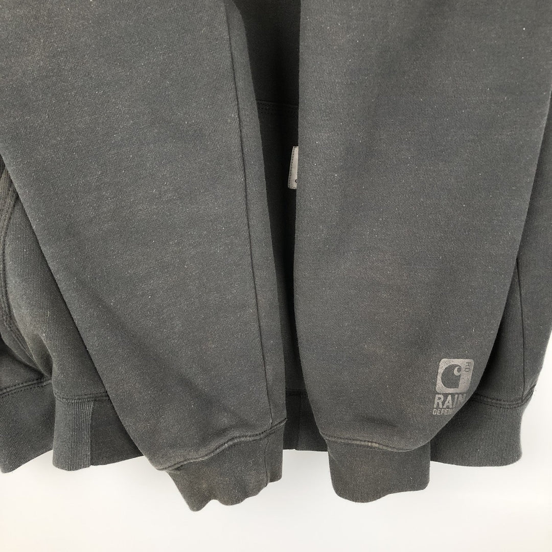 Carhartt RAIN DEFENDER Padded Full-Zip Sweatshirt, Men's Size M cotton Charcoal Vintage Second Hand