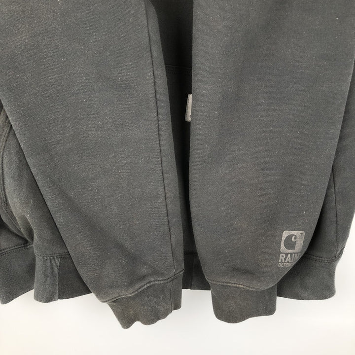 Carhartt RAIN DEFENDER Padded Full-Zip Sweatshirt, Men's Size M cotton Charcoal Vintage Second Hand