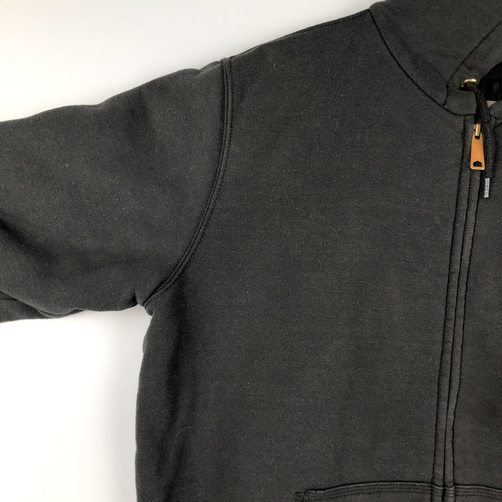Carhartt RAIN DEFENDER Padded Full-Zip Sweatshirt, Men's Size M cotton Charcoal Vintage Second Hand