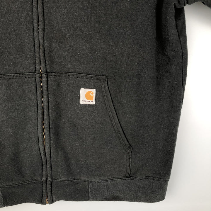 Carhartt RAIN DEFENDER Padded Full-Zip Sweatshirt, Men's Size M cotton Charcoal Vintage Second Hand