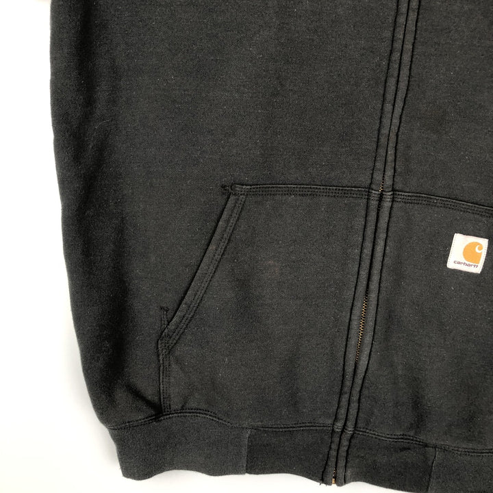 Carhartt RAIN DEFENDER Padded Full-Zip Sweatshirt, Men's Size M cotton Charcoal Vintage Second Hand