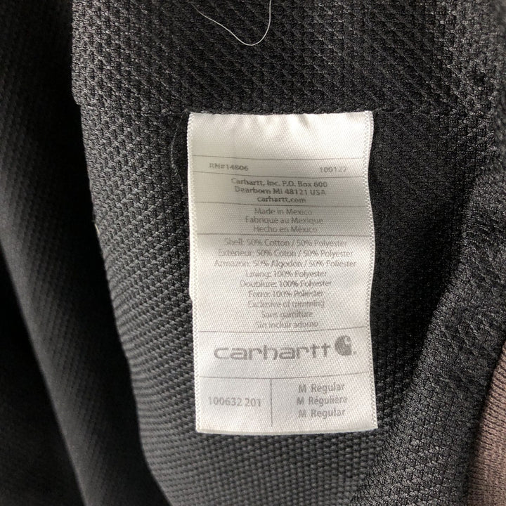 Carhartt RAIN DEFENDER Rain Defender Full-Zip Sweatshirt Hoodie, Men's Size M cotton brown type Vintage Second Hand